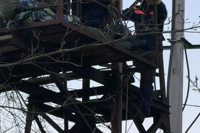 Спасатели МЧС сняли подростка с опоры подстанции