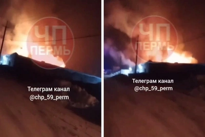 ‘Everything is on fire!’: One killed in major Perm sawmill fire