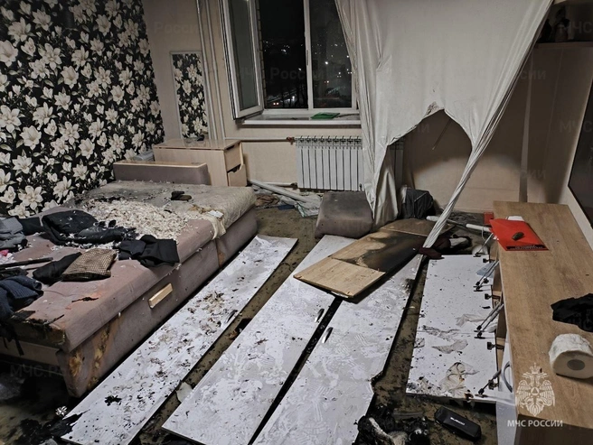 В доме на Суздальском шоссе произошел пожар | Источник: ГУ МЧС России по Ярославской области