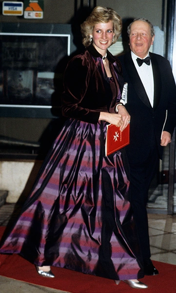 Во время мероприятия благотворительного фонда помощи больным раком, Лондон, 1991 г.