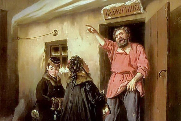 «Дворник, отдающий квартиру барыне». Картина русского художника Василия Григорьевича Перова | Источник: ARTGEN / Legion Media