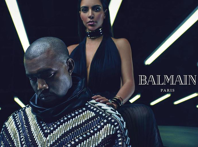 Канье Уэст и Ким Кардашьян представят коллекцию Balmain