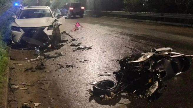 Водитель мотоцикла скончался до приезда скорой | Источник: Госавтоинспекция Забайкалья / МАХ