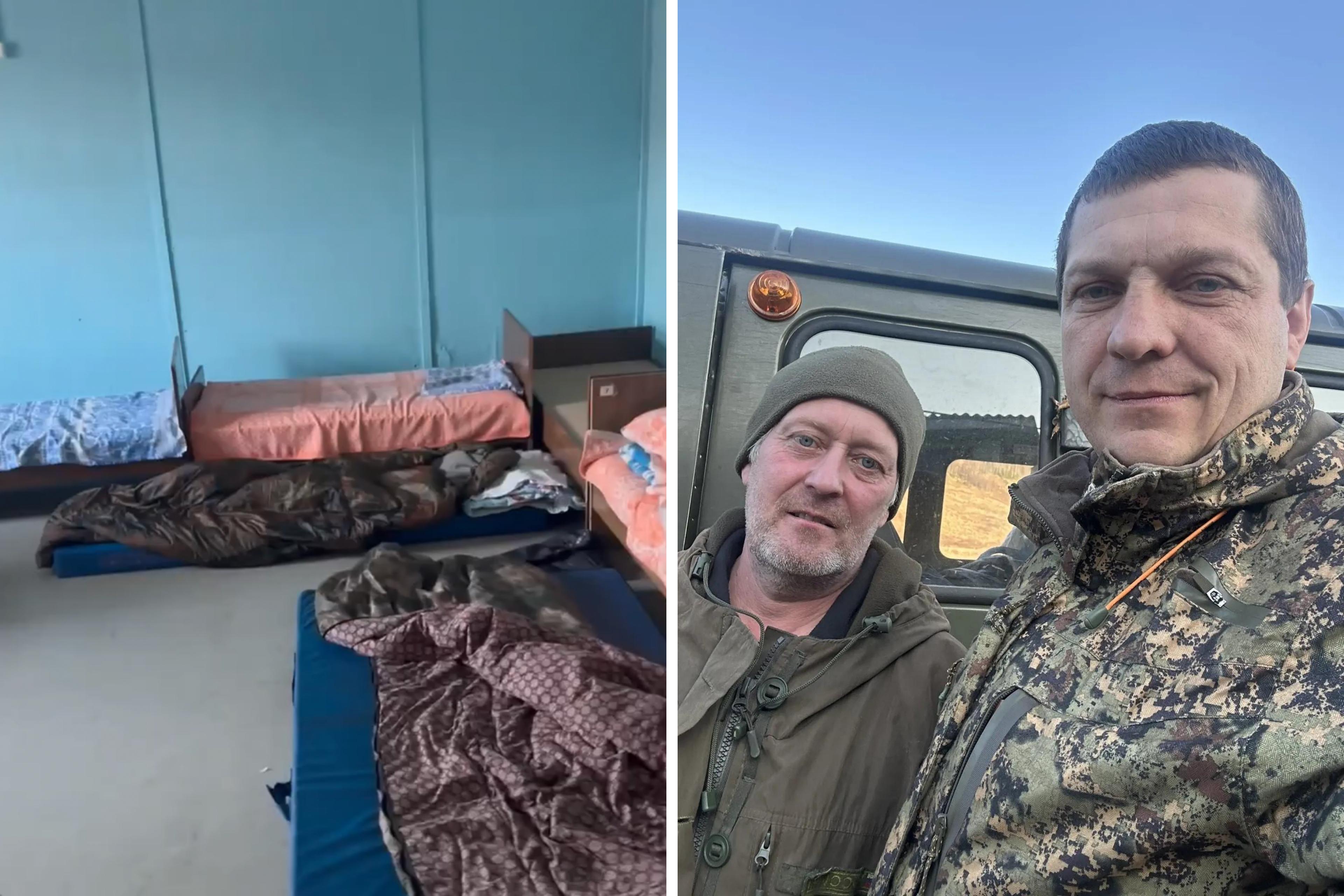 Охотники третью неделю караулят медведей в глубинке Архангельской области: показываем их условия