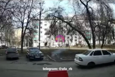 В Уфе домофон записал подозрительный хлопок