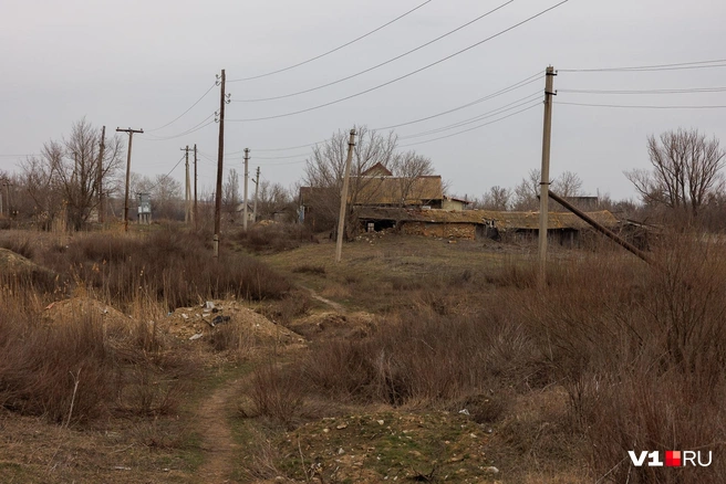Заметное количество зданий в селе заброшено или обветшало | Источник: Алексей Волхонский / V1.RU