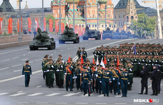 Правда, в этом году техники на московском параде не будет | Источник: Артём Устюжанин / MSK1.RU