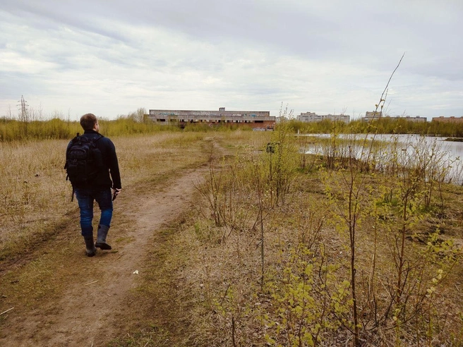 Одна из поисковых групп работала в районе лампового завода | Источник: Пресс-служба «ЛизаАлерт» Архангельской области