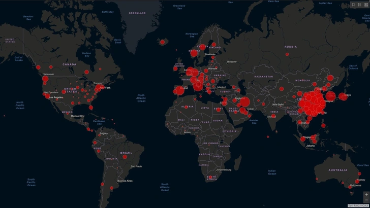 В Интернете появилась карта распространения коронавируса, которая заражает вирусом компьютер