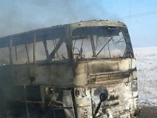 В Казахстане 52 человека сгорели заживо в автобусе