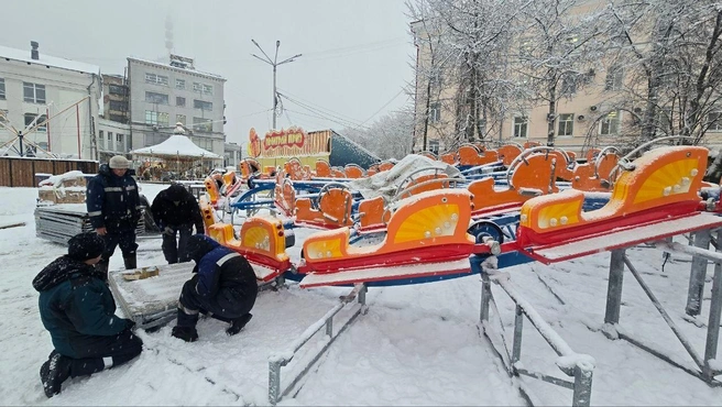 После проверки горожане смогут попробовать новый аттракцион | Источник: Открытый Архангельск/Администрация г.Архангельск / Vk.com