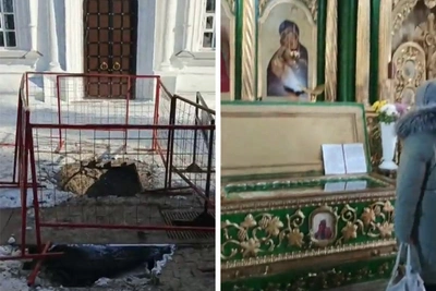 Коммунальная авария указала на могилу тюменского святого