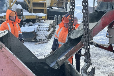 На Ерике стартовало строительство опор нового путепровода