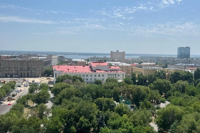 Красоты центра Волгограда с каланчи музея Лосева