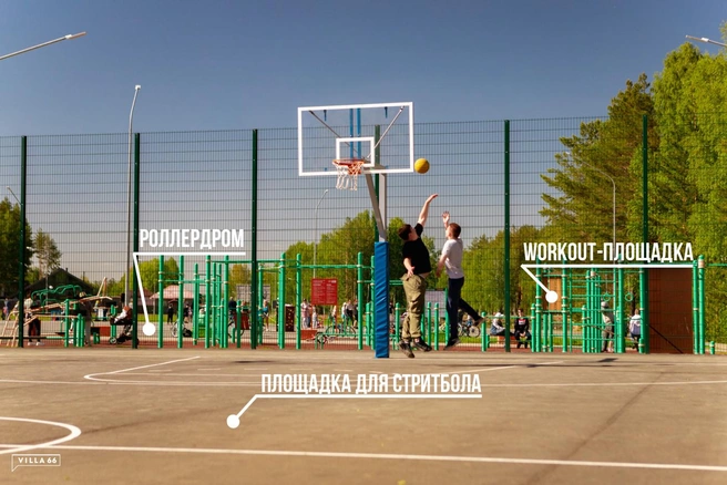 И, конечно, спортивные площадки | Источник: Villa66