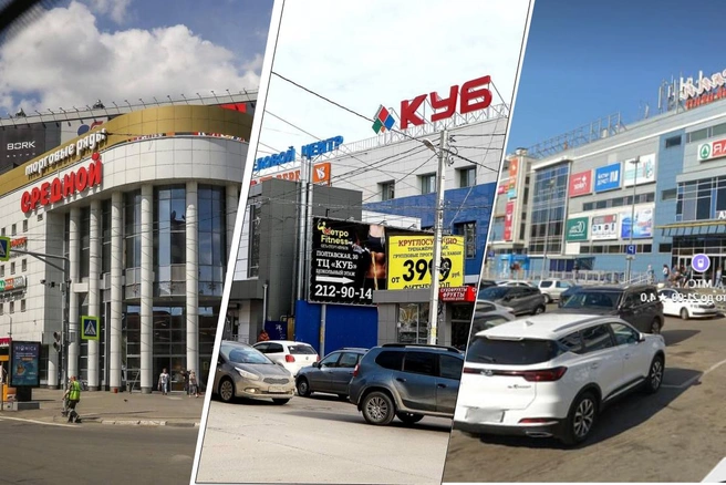 Все три ТЦ находятся в Нагорной части Нижнего Новгорода | Источник: Наталья Бурухина / NN.RU, «Яндекс Карты»