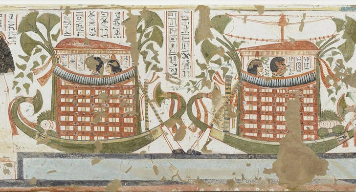 Паломничество в Абидос в гробнице TT51 | Источник: The Metropolitan Museum of Art