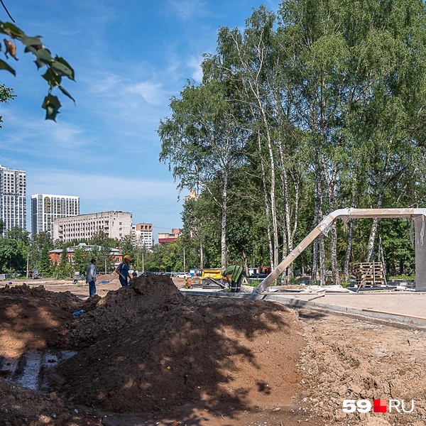 Первую перголу уже установили | Источник: Василина Любимова / 59.RU