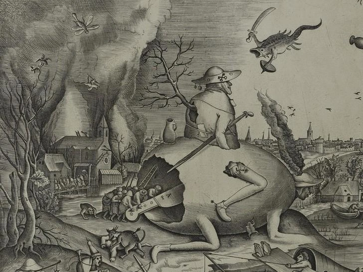 «Терпение». Фрагмент гравюры Питера ван дер Хейдена по рисунку Питера Брейгеля Старшего, 1557 | Источник: ГМИИ им. А.&nbsp;С.&nbsp;Пушкина