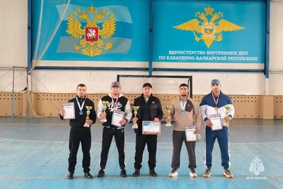 МЧС Кабардино-Балкарии выиграло турнир по гиревому спорту
