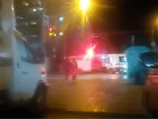 Авария произошла вчера вечером | Источник: видео читателей V1.RU