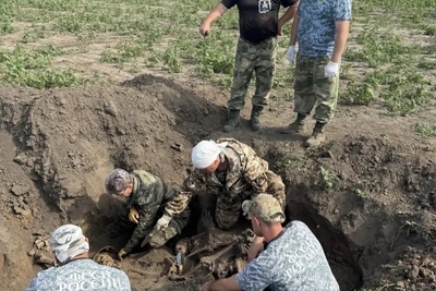 Под Мценском найдены останки двух красноармейцев