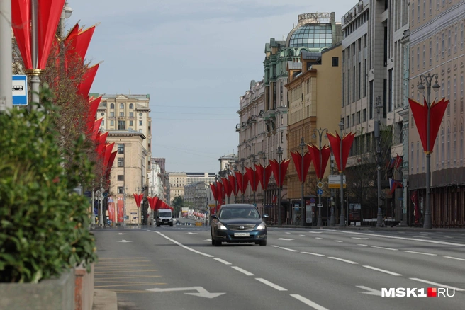 Пустые и перекрытые улицы города | Источник: Дмитрий Толстошеев / MSK1.RU