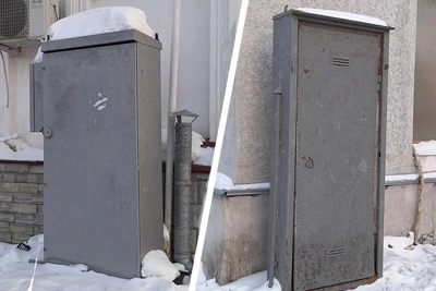 В Кургане закрасили арт-шкафы с известными земляками