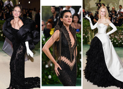 Черные лебеди: 12 самых красивых черных платьев на балу Met Gala 2024 — вы не сможете их забыть