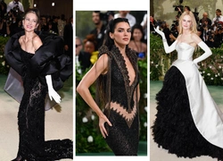 Черные лебеди: 12 самых красивых черных платьев на балу Met Gala 2024 — вы не сможете их забыть