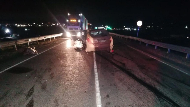 На участке организовано реверсивное движение | Источник: Госавтоинспекции Новосибирской области / Телеграм