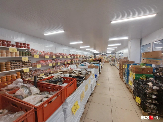 В «Маяке» много рыбы, если сравнивать с другими «нищемаркетами» | Источник: Екатерина Железнова / 93.RU