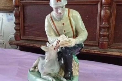 Porcelain Figurine 'Signaler with Dog' Listed for 55,000 Rubles