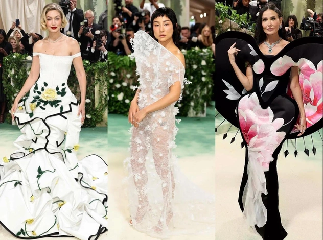 10 цветочных платьев Met Gala 2024