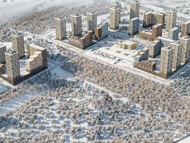 Первый из трёх 25-этажных домов планируется сдать в IV квартале 2027 года. | Источник: ProСтратегию / Телеграм