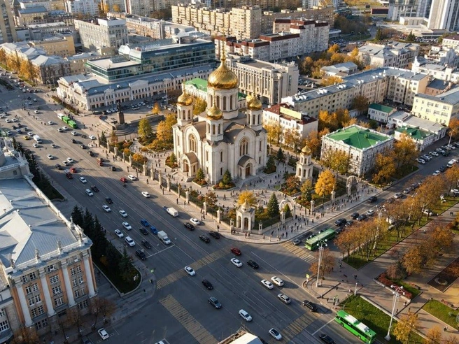 Вот так бы выглядел храм на этом месте | Источник: Кирилл Кушнов / E1.RU