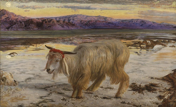 Картина Вильяма Хольмана Ханта «Козёл отпущения», 1854 год. | Источник: public domain