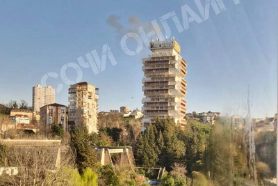 Обломки дрона упали на заброшенный санаторий в Сочи