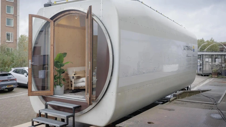 Из турбины в жилье: заглянем в мини-дом Nacelle | Источник: Йоррит Лаусберг