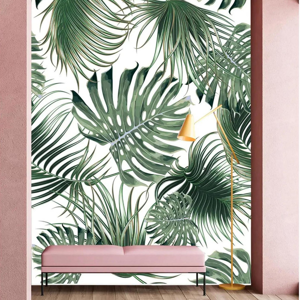 Фотообои бумажные бесшовные «Тропические листья», Verol