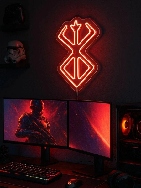 Неоновая вывеска «Берсерк»