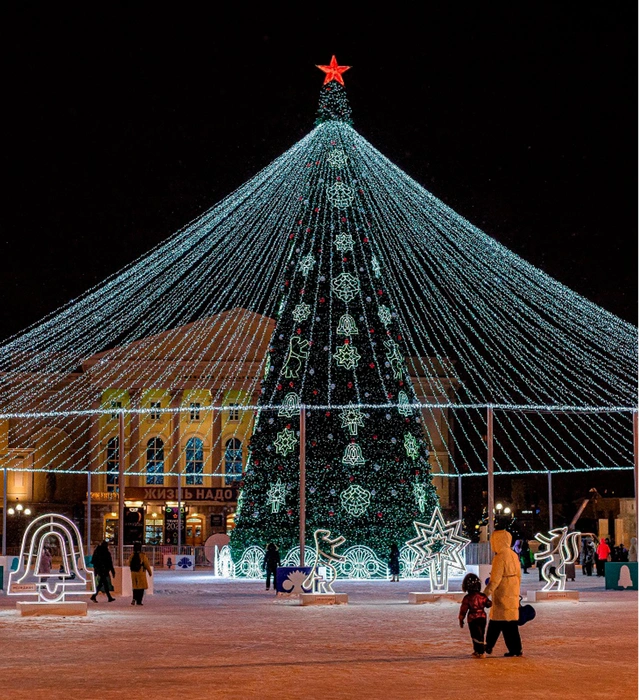 На площади 400-летия установят светящиеся фигуры | Источник: Администрация Тюмени