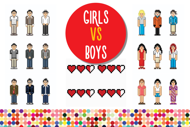 Большая разница: девочки VS мальчики в цифрах