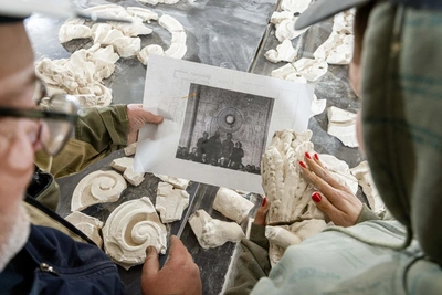 В Доме Радио нашли барельеф возрастом более века