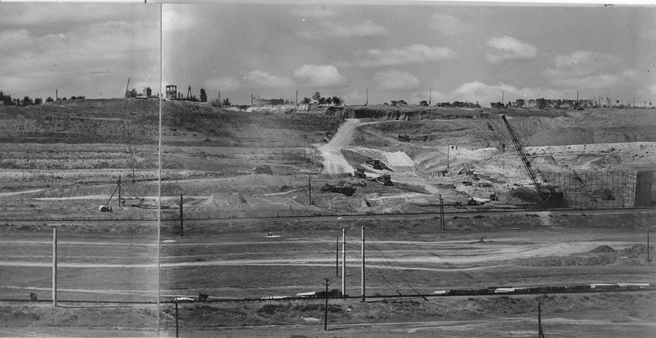 Мамаев курган в начале строительства, 1959 год | Источник: частная коллекция