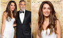 Цветущий персик: 45-летняя Амаль Клуни в белоснежном платье в пол Versace и с укладкой «томная русалка»