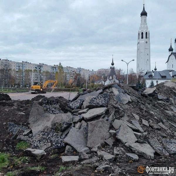 Парк Строителей в Невском районе Петербурга | Источник: Фонтанка.ру