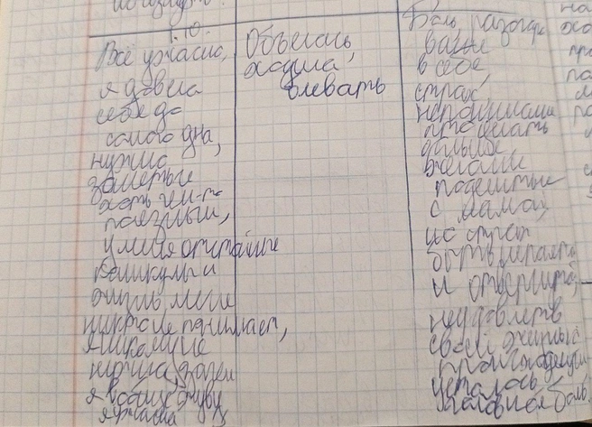 Дневник чувств помогал определить душевные переживания, из-за которых возникло расстройство | Источник: Анастасия Копыркина / E1.RU