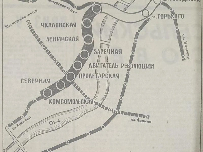 Одна из ранних схем развития метро в Нижнем Новгороде | Источник: nn.metro / vk.ru