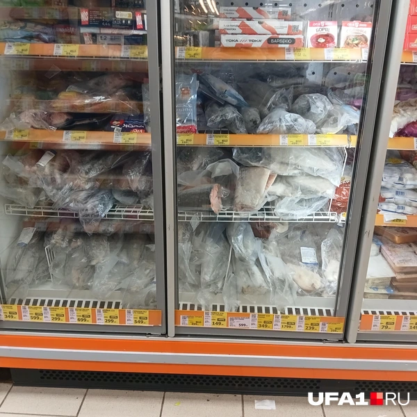 Рыба в этом магазине&nbsp;— полный холодильник | Источник: Дилара Лотфуллина / UFA1.RU